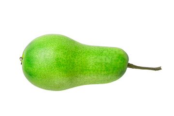 Isolated orange pear on a white background