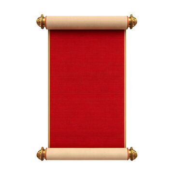 old scroll with red ribbon