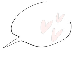 好きを伝えたい吹き出し