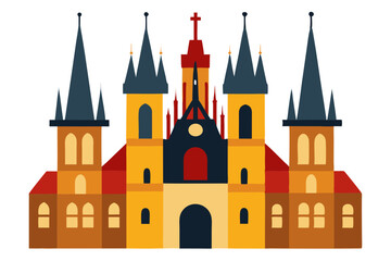 Obraz premium church of our lady before tyn in prague