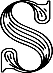 Letter S Outline Logo