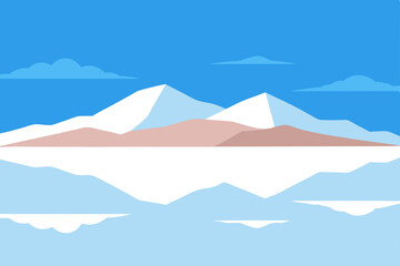 mountain landscape vector