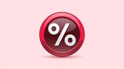 Stylish Percentage Symbol Icons for Discounts and Promotions