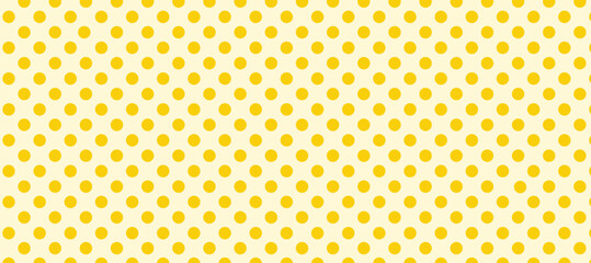 Seamless pattern with yellow polka dot