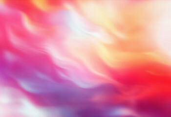 Obraz premium Grainy texture with a smooth gradient background. Vibrant colors blend seamlessly across the surface. Pink, yellow, and red hues create a dynamic visual.