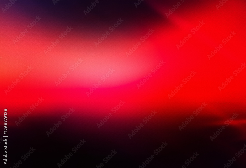 Wall mural abstract grainy texture background featuring a vibrant red gradient blending into darkness. smooth t