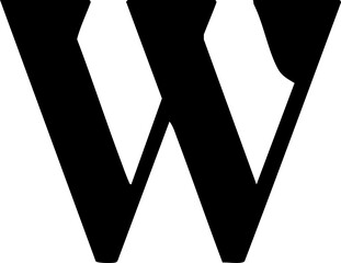 Letter W Outline Logo
