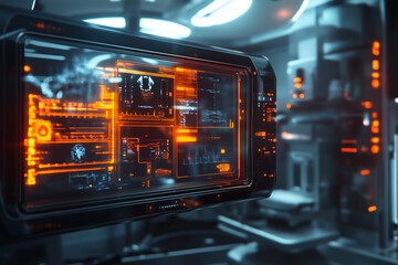 modern medical instrument with ai technology