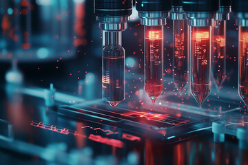 modern medical instrument with ai technology