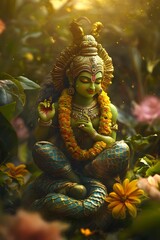 Fototapeta premium Vasant panchami , Generative AI 