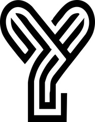 Letter Y Outline Logo