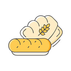 bread icon, bread vector illustration-simple illustration of bread, perfect for bread logos and icons