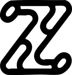 Letter Z Outline Logo