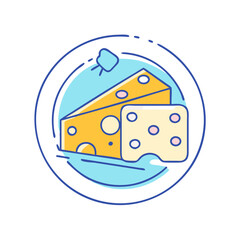 cheese icon, cheese vector illustration-simple illustration of cheese, perfect for cheese logos and icons