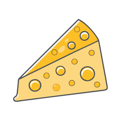 cheese icon, cheese vector illustration-simple illustration of cheese, perfect for cheese logos and icons
