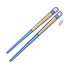 chopsticks icon, chopsticks vector illustration-simple illustration of chopsticks, perfect for chopsticks logos and icons