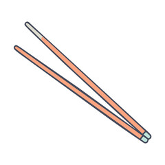 chopsticks icon, chopsticks vector illustration-simple illustration of chopsticks, perfect for chopsticks logos and icons