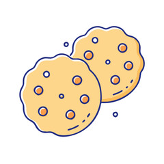 cookie icon, cookie vector illustration-simple illustration of cookie, perfect for cookie logos and icons