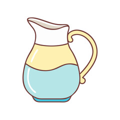 milk jug icon, milk jug vector illustration-simple illustration of milk jug, perfect for milk jug logos and icons