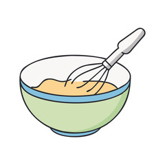 mixing bowl icon, mixing bowl vector illustration-simple illustration of mixing bowl, perfect for mixing bowl logos and icons