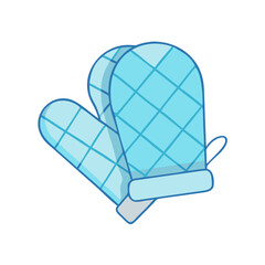 oven mitts icon, oven mitts vector illustration-simple illustration of oven mitts, perfect for oven mitts logos and icons