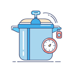 pressure cooker icon, pressure cooker vector illustration-simple illustration of pressure cooker, perfect for pressure cooker logos and icons