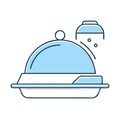 Fototapeta premium serving tray icon, serving tray vector illustration-simple illustration of serving tray, perfect for serving tray logos and icons