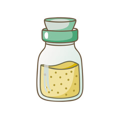 spice jar icon, spice jar vector illustration-simple illustration of spice jar, perfect for spice jar logos and icons