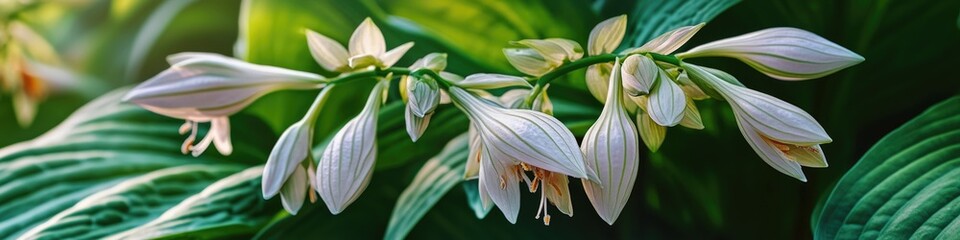 Obraz premium A detailed view of multiple flowers growing on a single stem