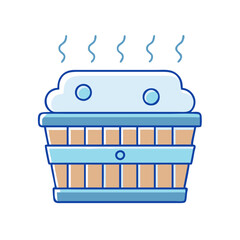 steam basket icon, steam basket vector illustration-simple illustration of steam basket, perfect for steam basket logos and icons