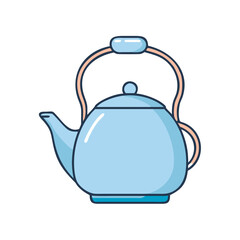 tea kettle icon, tea kettle vector illustration-simple illustration of tea kettle, perfect for tea kettle logos and icons