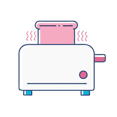 toaster icon, toaster vector illustration-simple illustration of toaster, perfect for toaster logos and icons