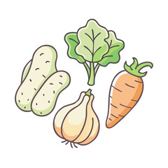 vegetable icon, vegetable vector illustration-simple illustration of vegetable, perfect for vegetable logos and icons