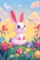 Obraz premium Easter Egg , Generative AI 