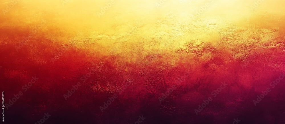 Wall mural abstract gradient background with warm hues of yellow and red, ideal for digital design projects