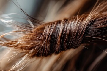 A detailed image of brown hair