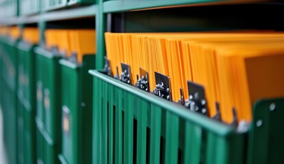 Automated Mail Sorting: High-Speed Envelope Processing and Distribution System in Action