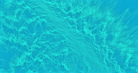 Image of white shapes moving on blue background