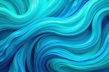 Swirling turquoise and blue abstract curves, seamless pattern, seamless, calming, modern