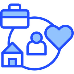 Obraz premium Work Life Balance Icon