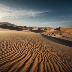 A desert where the dunes are made of soft glass.