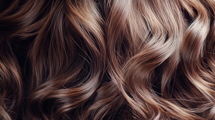 Naklejka premium A close-up shot of wavy human hair, ideal for beauty or hairstyle related uses
