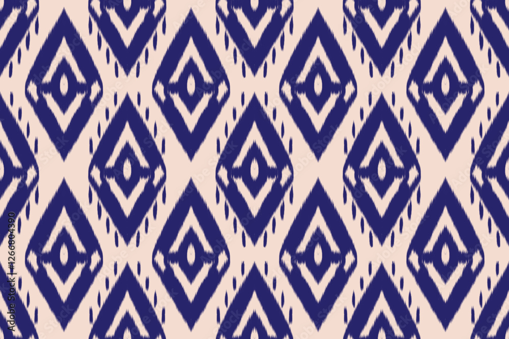 Canvas Prints Geometric ethnic oriental ikat pattern traditional Design for background,carpet,wallpaper,clothing,wrapping,Batik,fabric,Vector illustration.embroidery style.