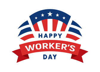 Happy Labor Day Celebration.Happy Worker's Day. National American Holiday Illustration Concept for Greeting Card, Banner, Poster etc.