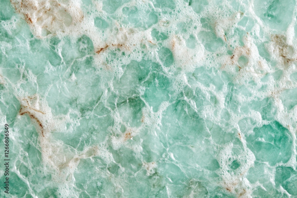 Poster a detailed view of a green marble surface with subtle veining and texture