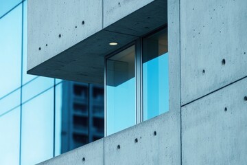 Fototapeta premium A close-up shot of a window on a building facade