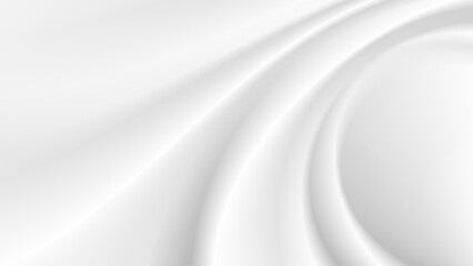 white silk cloth fabric wave overlapping with light and shadow. white and gray abstract texture background and copy space for web design