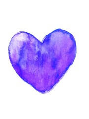 可愛らしい水彩画のハート