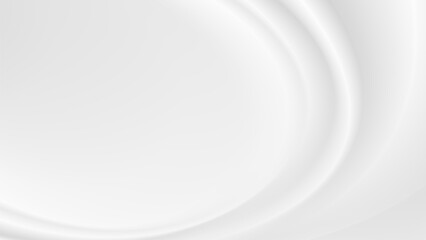 Abstract wrinkles white silk cloth fabric wave overlapping with light and shadow. white and gray texture background. copy space for web design. vector illustration	
