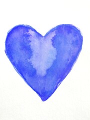 可愛らしい水彩画のハート